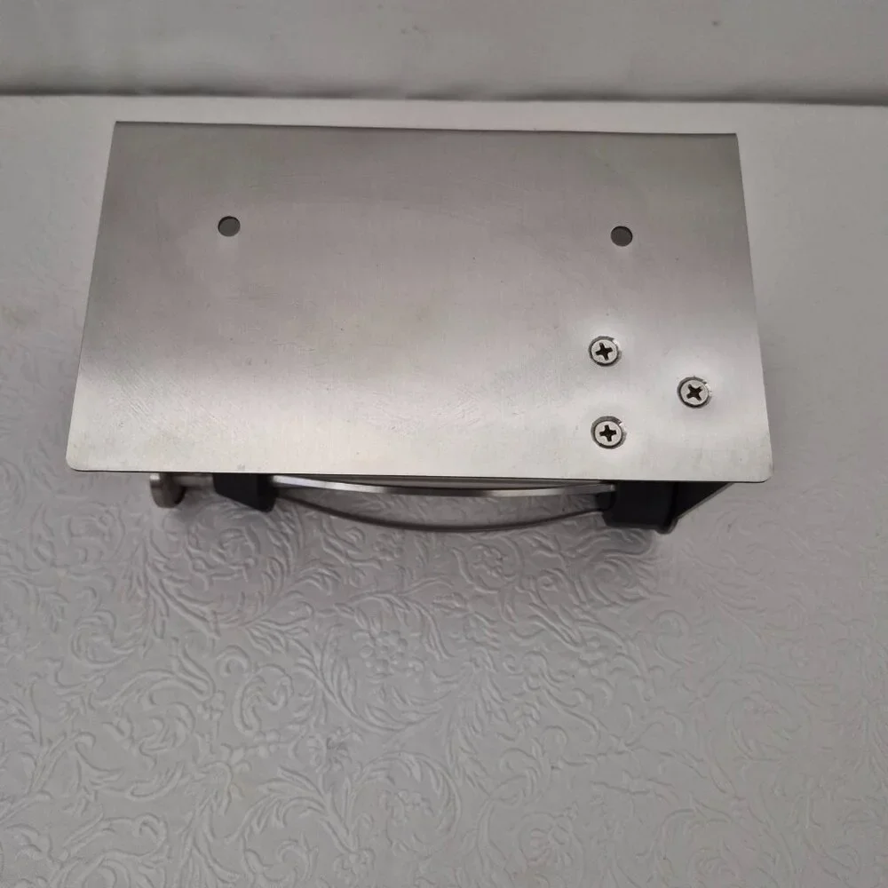 Fixwal Stainless Steel Drill Free Toilet Paper Roll Holder Phone Shelf Silver